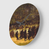 Der Bärentanz, 1870 von William Holbrook Beard Große Wanduhr (Winkel)