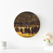 Der Bärentanz, 1870 von William Holbrook Beard Große Wanduhr (Zuhause)