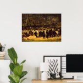 Der Bärentanz, 1870 von William Holbrook Beard Poster (Heimbüro)