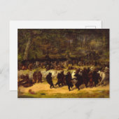 Der Bärentanz, 1870 von William Holbrook Beard Postkarte (Vorne/Hinten)