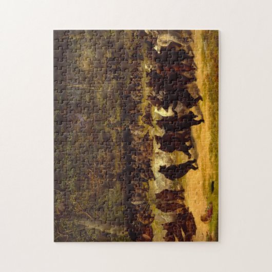 Der Bärentanz, 1870 von William Holbrook Beard Puzzle (Vertikal)