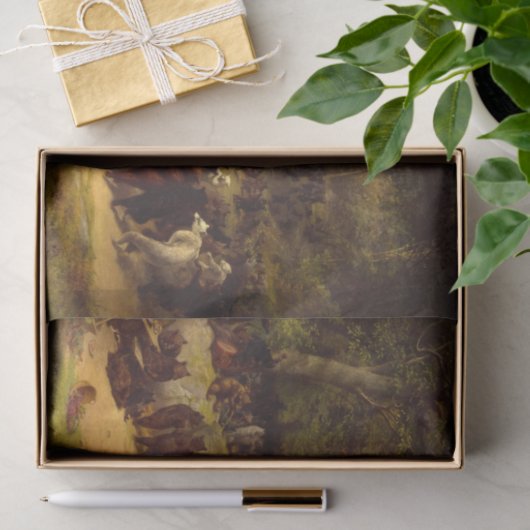 Der Bärentanz von William Holbrook Beard Seidenpapier (Geschenk)