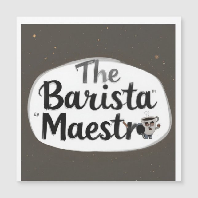 Der Barista Maestro Magnetkarte (Vorderseite)