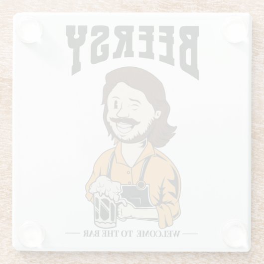 Der Barkeeper Glasuntersetzer (Rückseite)