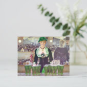 Der Barkeeper St. Patrick's Day Postkarte (Stehend Vorderseite)