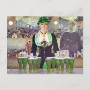 Der Barkeeper St. Patrick's Day Postkarte