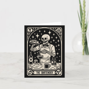 Der Barkeeper Tarot Card Halloween Mixologe Barm Karte