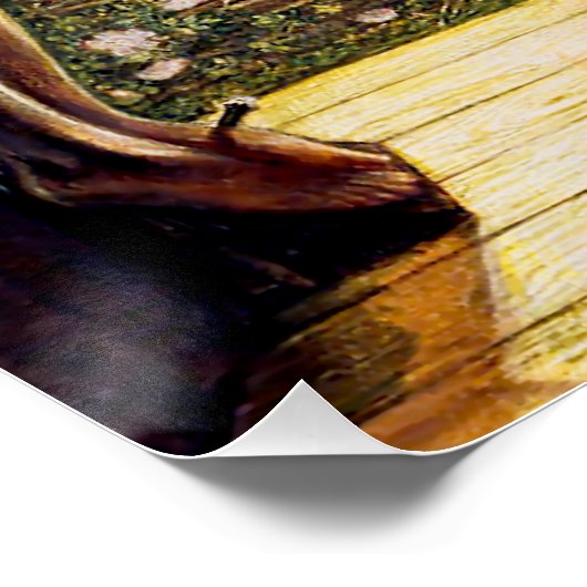 Der barmherzige Ritter von Edward Burne-Jones Poster (Ecke)