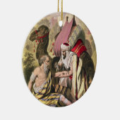 Der barmherzige Samariter, von einer Bibel Keramikornament (Rechts)