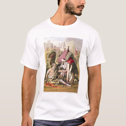 Der barmherzige Samariter, von einer Bibel T-Shirt (Vorderseite)
