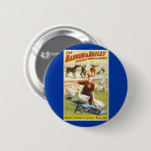 Der Barnum u. Bailey-Zirkus Button (Vorne & Hinten)