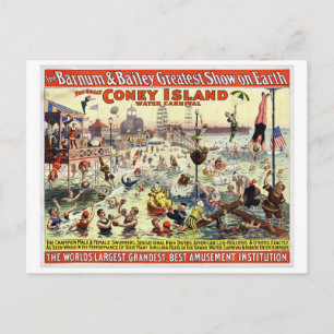 Der Barnum und Bailey größte Show der Welt Postkarte