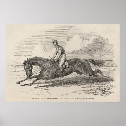 Der Baron, der Gewinner der Großen St. Leger Poster (Vorne)