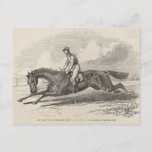 Der Baron, der Gewinner der Großen St. Leger Postkarte