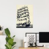 Der Barque Pamir Poster (Heimbüro)