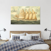 Der Barquentiner Herdis der American Star Line Leinwanddruck (Insitu (Schlafzimmer))