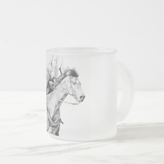 Der Barrel Racer Mattglastasse (VorderseiteRechts)