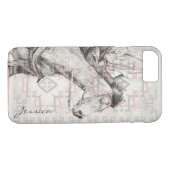Der Barrel Racer (navajo-Muster) Case-Mate iPhone Hülle (Rückseite (Horizontal))