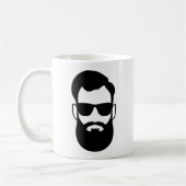 Der Bart des Mannes und Sonnenbrille-Tasse Kaffeetasse (Links)