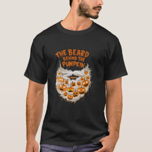 Der Bart hinter dem KürbisHalloween Funny Pregn T-Shirt