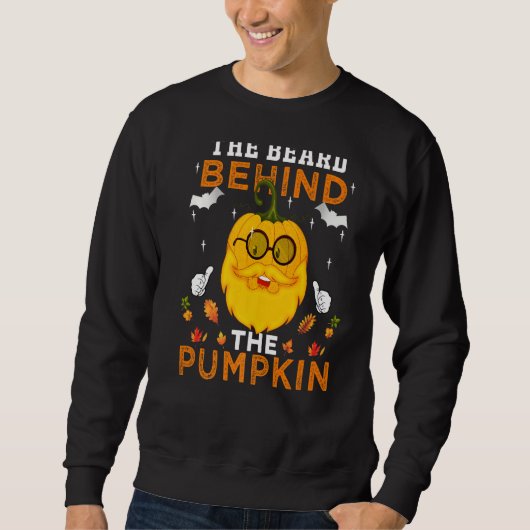 Der Bart hinter dem Kürbiskuchen Halloween Costu Sweatshirt (Vorderseite)