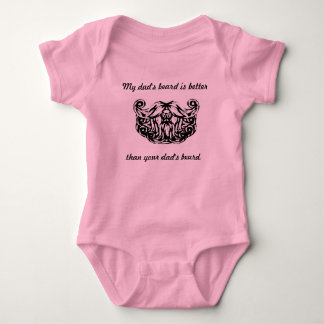 Der Bart meines Vaters ist besser ... Baby Bodysui Strampler