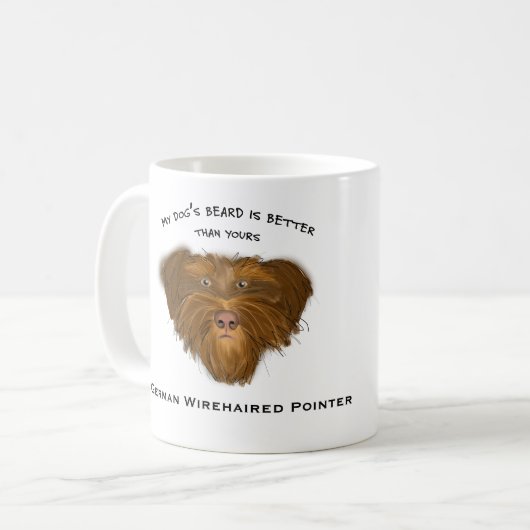Der Bart-Tasse mein Hundes Kaffeetasse (Vorderseite Links)