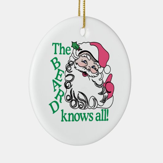 Der Bart weiß alle Keramikornament (Rechts)