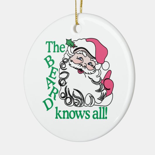 Der Bart weiß alle Keramikornament (Links)