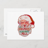 der Bart weiß alles Postkarte (Vorne/Hinten)