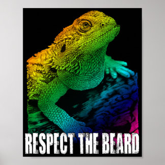 Der Bartdrache respektiert den Bart Poster