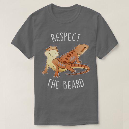 Der Bartdrache respektiert den Bart T-Shirt (Design vorne)