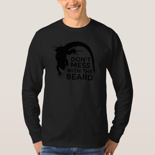 Der Bartdrache verrät sich mit dem Barttier T-Shirt (Vorderseite)
