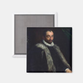 Der bärtige Mann, 1580 Magnet (Vorderseite/Rückseite)