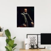 Der bärtige Mann, 1580 Poster (Heimbüro)