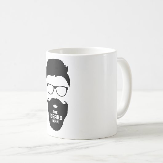 Der Bartmann - Funny Kaffeetasse (VorderseiteRechts)