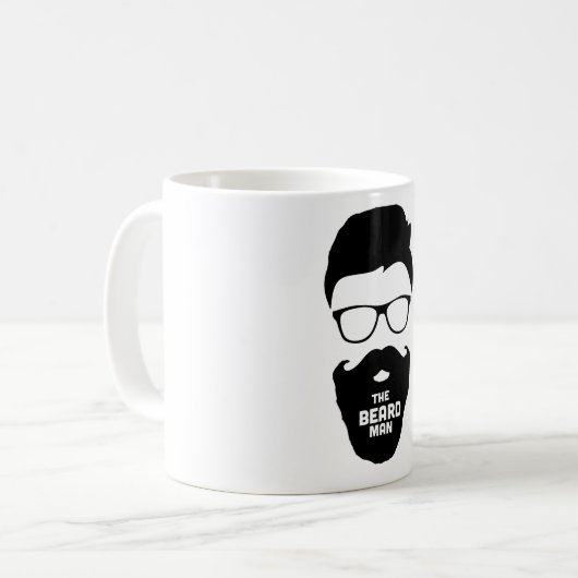 Der Bartmann - Funny Kaffeetasse (Vorderseite Links)