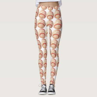 Der Baseball-Ball der Frauen ganz über Leggings
