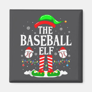 Der Baseball-Elf Lustige Weihnachten Srt Liebhaber Magnet