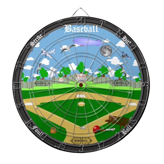 Der Baseball-FeldDartboard Dartscheibe (vorne)