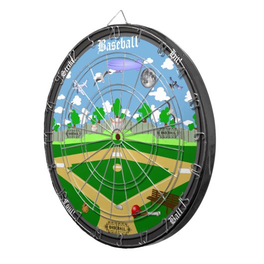 Der Baseball-FeldDartboard Dartscheibe (Vorderseite rechts)
