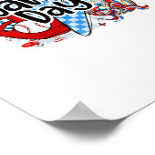 Der Baseball Game Day Retro Dies ist die Saison üb Poster (Ecke)