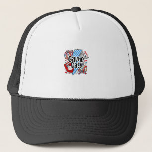Der Baseball Game Day Retro Dies ist die Saison üb Truckerkappe
