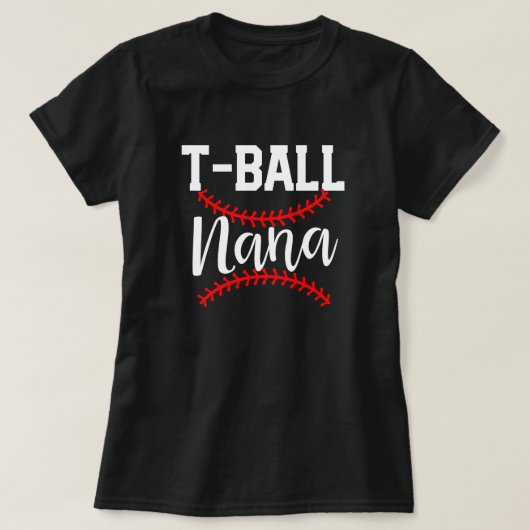 Der Baseball-Großmutter-Spiel-Geschenk der Frauen T-Shirt (Design vorne)