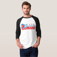 Der Baseball-Shirt der Hexagon-Logo-Männer