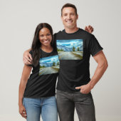 Der Baseballschlauch führt durch die Berge T-Shirt (Unisex)