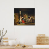 Der bashful Cousin - F W Edmonds Fine Art Poster (Küche)