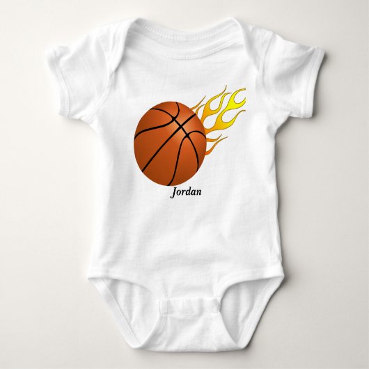 Der Basketball des Babys Baby Strampler (Vorderseite)