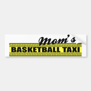 Der Basketball-Taxi-Autoaufkleber der Mama Autoaufkleber