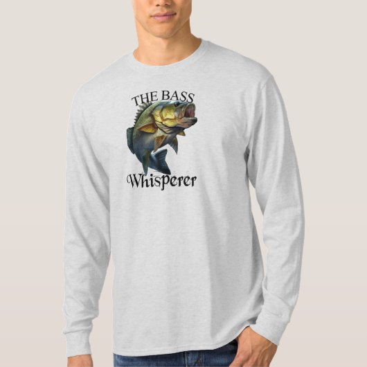 Der Bass flüstert leicht, lang. T-Shirt (Vorderseite)